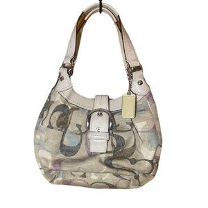 Coach Soho Linen Lynne Shoulder Bag Purse m